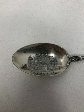 Watson Sterling Silver Souvenir Spoon Court House Trenton Missouri 2