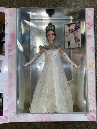 My Fair Lady Barbie As Eliza Doolittle 1995 Collector Edition White Gown