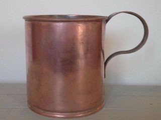 Large Copper Kitchen Measure/tankard,  Copper,  Metalware,  Antique,  Kitchenalia