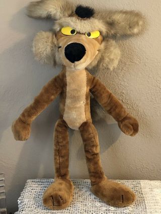 Vintage 24k Special Effects Wile E.  Coyote 30 " Poseable Plush 1993 Warner - Rare