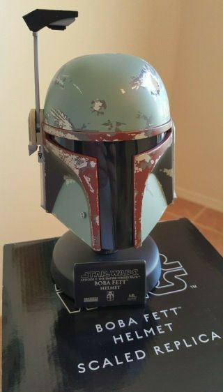 Star Wars Master Replicas Boba Fett Sw - 359 Scaled Helmet Rare