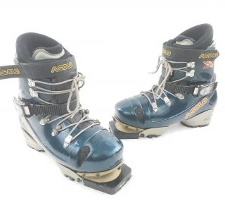 Asolo Telebreeze Telemark Ski Boots Mondo Size 27.  5 Removable Liner Rare