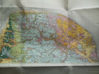 Vintage Geological Survey Drift Ed Map of Norfolk,  The Wash (1964) Ordnance 2