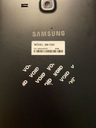 Samsung Tab A Model Sm - T280 Looks And Was Rarely Comes With Charge Cord