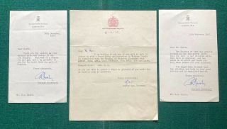 Antique Signed Letters Wedding Princess Alexandra Ogilvy Windsor Castle Children