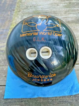 Brunswick Rhino Ball Black 16lb Black Memorial World Open Edition - Rare