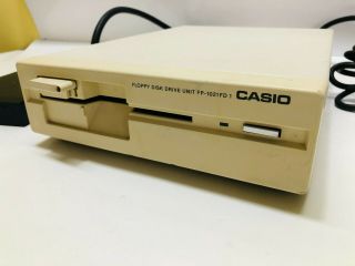Vintage Casio FP - 1021FD1 Floppy Disk Drive Unit Rare 3