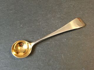 Antique Victorian 1896 Solid Sterling Silver Condiment / Mustard Spoon 95mm Long