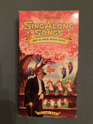 Disney’s Sing Along Songs - Song Of The South: Zip - A - Dee - Doo - Dah Vhs 1990s Rare