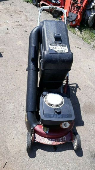 Very Rare Vintage Snapper Pac - N - Sac Lawn Mower