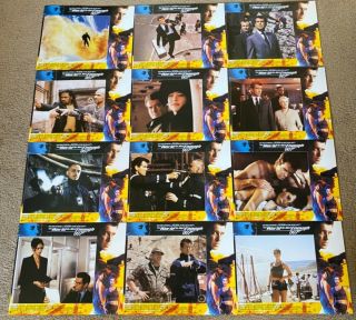 James Bond The World Is Not Enough Rare Set Of 12 British Lobby Cards 1999