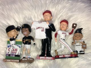 Rare Mike Trout 2009 Draft Day Angels Bobble Los Angeles Angels Bobblehead ’d