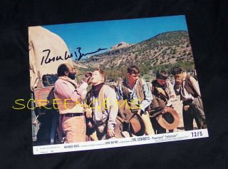 " The Cowboys " Photo Signed Roscoe Lee Browne Black Cook John Wayne Rare