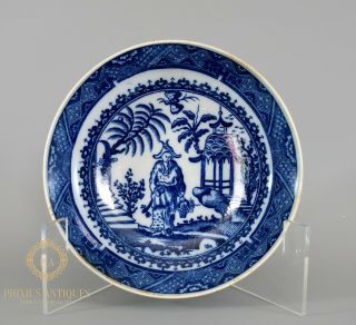 Antique Circa 1800 Pearlware Chinoiserie Pattern Saucer