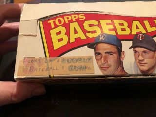 1965 Topps Baseball Wax Box Empty Rare With Mickey Mantle On Cover VG 3