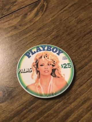 $25 Palms Playboy Rare Las Vegas Casino Chip Is 3.  99