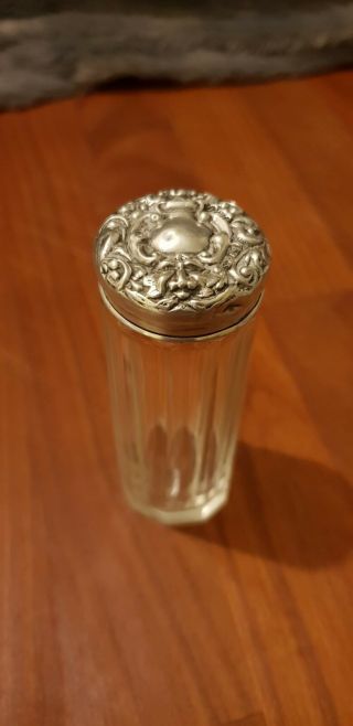 Sterling Silver Lidded Glass Jar Sydney & Co.  B 