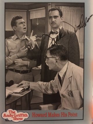 Rare Jack Dodson Signed Autographed Andy Griffith Show Trading Card