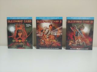 Sleepaway Camp Trilogy Blu - Ray Slipcovers Only No Discs Or Cases Rare 1 2 3
