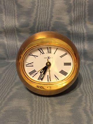 Vintage Rare Shaped Howard Miller Desk/alarm Clock