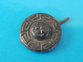 Very Rare Indeed 17/18 Hundreds Religious Cross Stud L72z