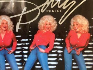 Rare Vintage 1977 Dolly Parton Promo Poster - Here You Come Again Nos