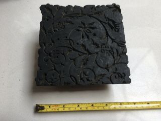 Beautifully Carved Wooden Indian Printing Block