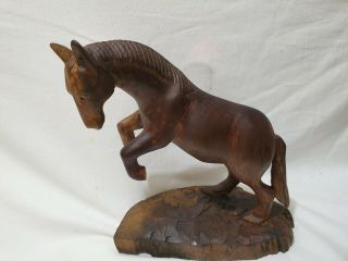 Antique / Vintage,  Hand Carved,  Wooden Horse,  Sculpture