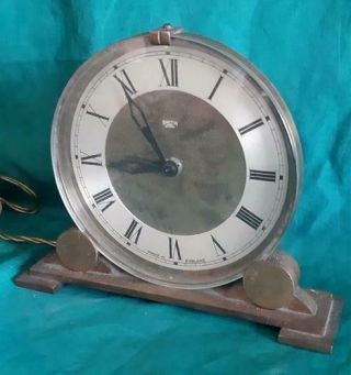 Vintage Art Deco Smiths Sectric Electric Mantle Clock In Order