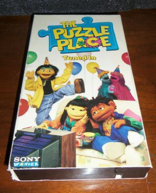 The Puzzle Place Tuned In Vhs 1995 Rare Oop Dvd Backup Sony Wonder