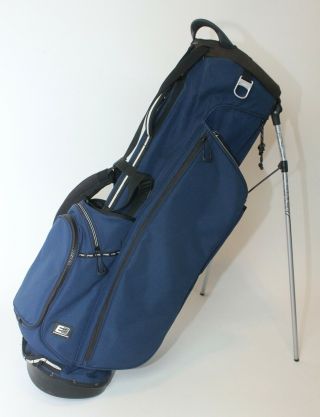 Ping Mascot Hoofer Golf Stand Bag Navy Blue Dual Strap Carry 4 - Way Rare No Logos