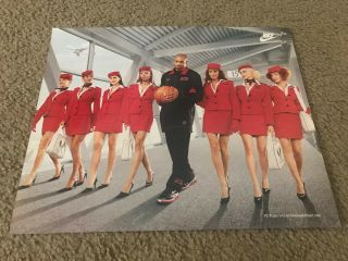 Vintage 2005 Nike Vc Flight Vince Carter Basketball Shoes Poster Print Ad Rare