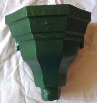 Cast Iron Drain Hopper/wall Mounted Flower Pot/planter - Green - Empire