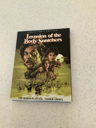 Invasion Of The Body Snatchers Blu - Ray Scream Factory W/ Slipcover Rare Oop