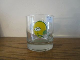 Vintage 1960s Green Bay Packers Glass Lambeau Field Rare