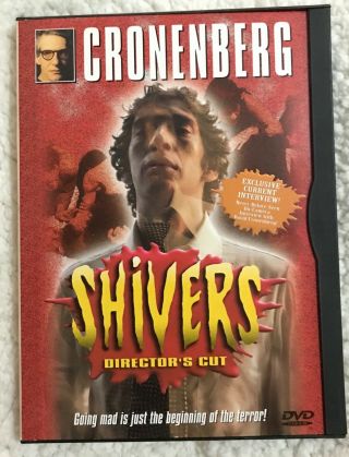 Shivers David Cronenberg Rare Oop Image Entertainment Dvd Barbara Steele Horror