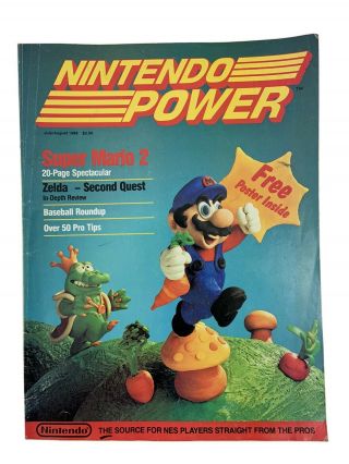 Nintendo Power Vol.  1 July/august 1988 Very First Issue - No Poster - Rare