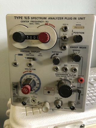Vintage Tektronix 1l5 Spectrum Analyzer Plug In Unit Rare Radio Parts