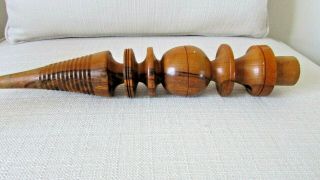 Rare Vintage Persian Hookah - Wooden Hookah Part / Pipe/handmade - 14.  5 Inch.  Long