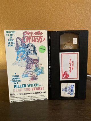 Mark Of The Witch Vhs Air Video Vhs Horror Cult 80s Rare Killer Witch