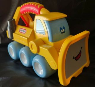 Rare Little Tikes Bulldozer Handle Haulers Toddler Toy Preschool,  Blue Wheels 2