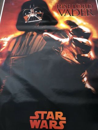 STAR WARS Episode III Vader UK Bus Shelter poster.  4X6 HUGE RARE 3