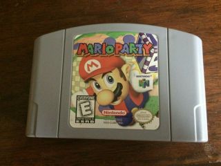 N64 Mario Party 1 Not For Resale Nfr Cart Back Sticker Very Rare (nintendo 64)