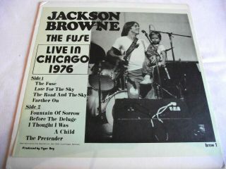 Jackson Browne The Fuse - Live In Chicago 1976 Rare Lp Not Tmoq