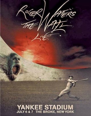 Roger Waters Pink Floyd The Wall Yankee Stadium Le Poster Print 129/ltd Rare