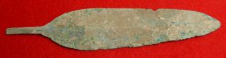 Large Bronze Age Leaf Shaped Spear Head