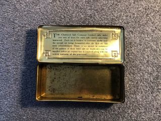 Early 1900 ' s Chatwood safe co collecters tin for spare key bolton 2