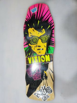 Nos 2002 Vision Psycho Stick Reissue Skateboard Deck Vintage Rare 25th Anniv