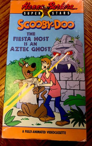 Rare Hanna Barbera Scooby - Doo The Fiesta Host Is An Aztec Ghost Vhs 1990 Vgc