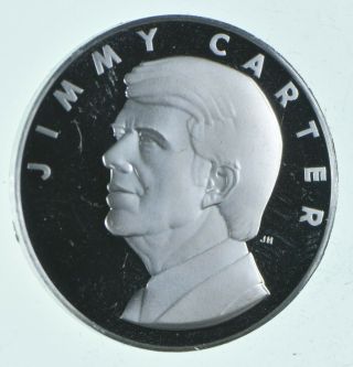 Rare Silver 12.  5 Grams Jimmy Carter Round.  999 Fine Silver 322